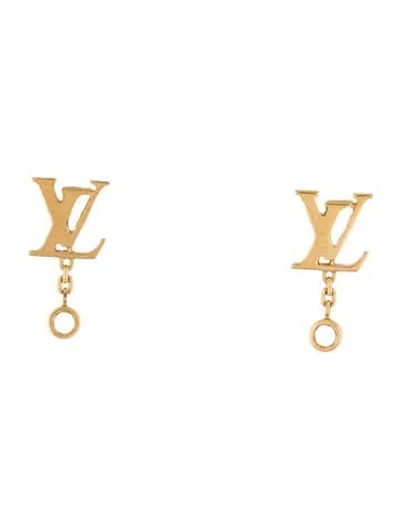 Pre-owned Louis Vuitton 18k Diamond Idylle Blossom Lv Earrings In Multi