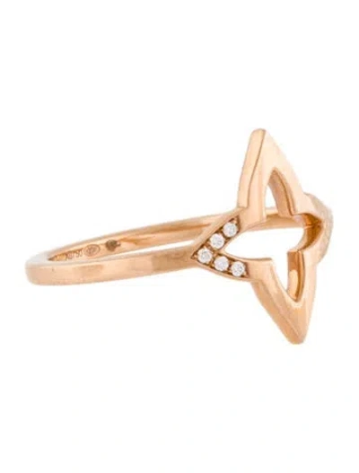 Pre-owned Louis Vuitton 18k Diamond Ombre Blossom Ring In Multi