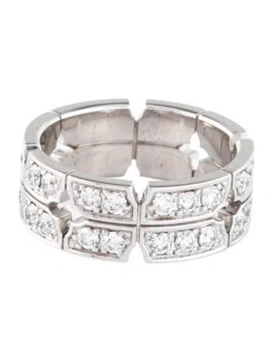 Pre-owned Louis Vuitton 18k Diamond Tumbler Ring In Multi