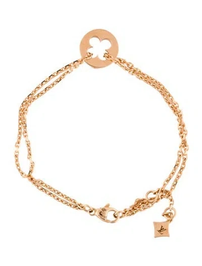 Pre-owned Louis Vuitton 18k Empreinte Chain Bracelet, 6.5" In Multi