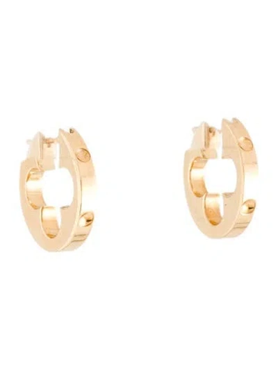 Pre-owned Louis Vuitton 18k Empreinte Hoop Earrings In Multicolor