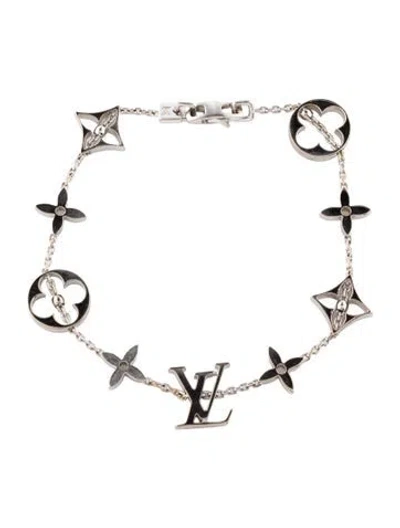 Pre-owned Louis Vuitton 18k Idylle Blossom Station Bracelet, 6.75" In Multi