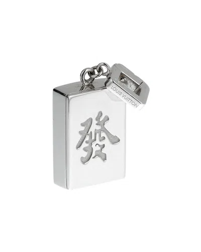 Louis Vuitton 18k Mahjong Tile Charm (authentic Pre-loved) In Metallic