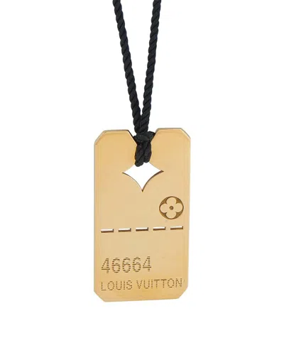 Louis Vuitton 18k Onyx Necklace (authentic Pre-loved) In Gold