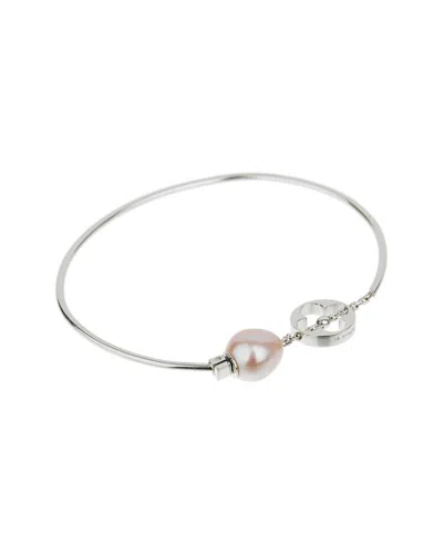 Louis Vuitton 18k Pearl Monogram Bangle (authentic Pre-loved) In Gold