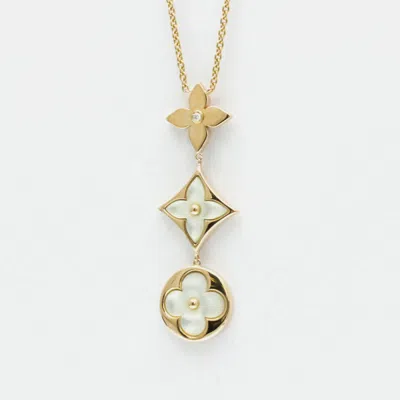 Pre-owned Louis Vuitton 18k Rose Gold Cravatt Blossom Necklace