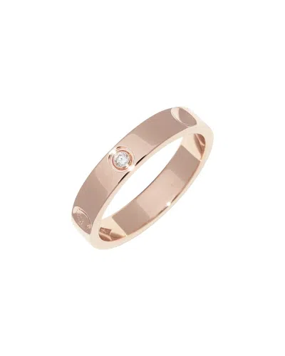 Pre-owned Louis Vuitton 18k Rose Gold Diamond Ring (authentic Pre-loved)