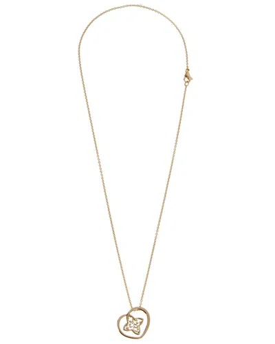 Pre-owned Louis Vuitton 18k Rose Gold Heart Pendant Necklace