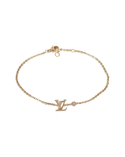 Pre-owned Louis Vuitton 18k Rose Gold Idylle Diamond Bracelet (authentic Pre-loved)
