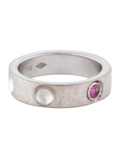 Pre-owned Louis Vuitton 18k Ruby Empreinte Band In Multi