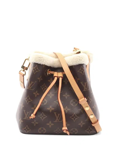 Pre-owned Louis Vuitton 1910s Bb Neonoe Monogram Bucket Bag In Brown