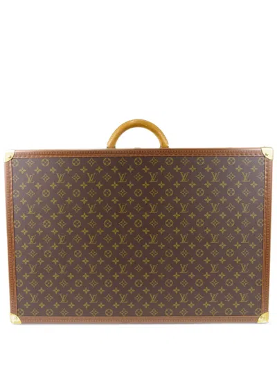 Pre-owned Louis Vuitton 1980-1990 Bisten 70 Trunk In Brown