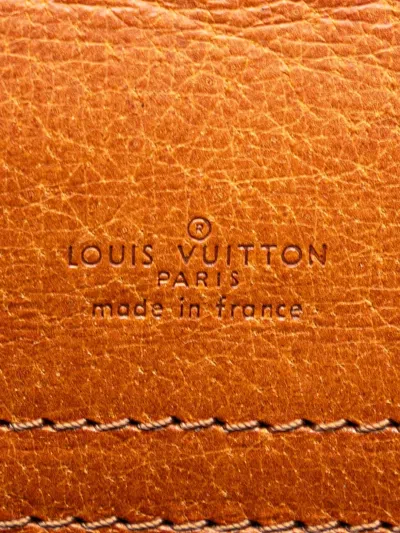 Pre-owned Louis Vuitton 1980-2000 Monogram Saint Cloud Gm Crossbody Bag In Brown