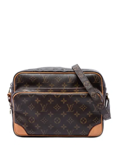 Pre-owned Louis Vuitton 1980-2005 Monogram Nil Crossbody Bag In Brown
