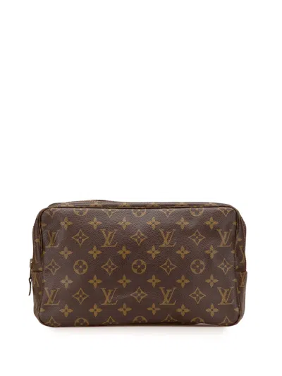 Pre-owned Louis Vuitton 1982 Monogram Trousse Toilette 28 Clutch Bag