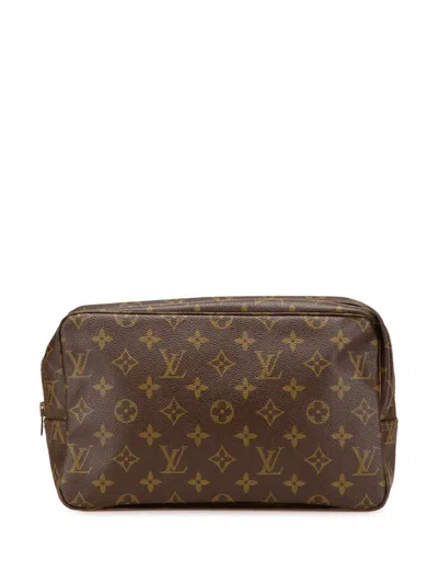 Pre-owned Louis Vuitton 1982 Monogram Trousse Toilette 28 Clutch Bag