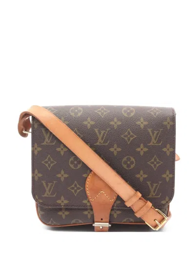 Pre-owned Louis Vuitton 1983 Cartouchiere Mm Shoulder Bag In Brown
