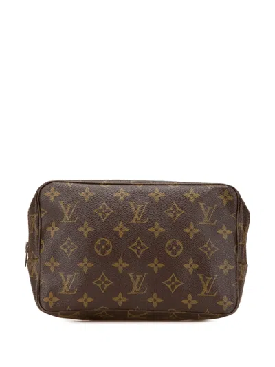 Pre-owned Louis Vuitton 1983 Monogram Trousse Toilette 23 Clutch Bag