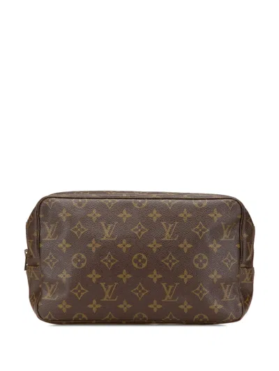 Pre-owned Louis Vuitton 1983 Monogram Trousse Toilette 28 Clutch Bag
