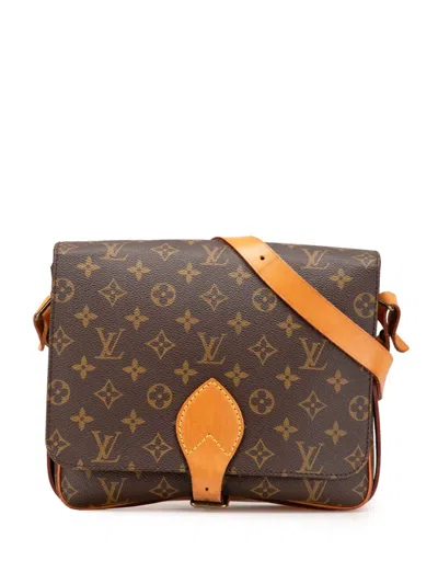 Pre-owned Louis Vuitton 1984 Monogram Cartouchiere Gm Crossbody Bag