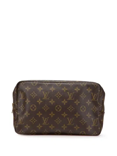 Pre-owned Louis Vuitton 1985 Monogram Trousse Toilette 28 Clutch Bag