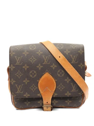 Pre-owned Louis Vuitton 1986 Monogram Cartouchiere Mm Shoulder Bag