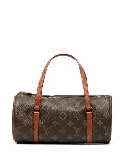 Pre-owned Louis Vuitton 1986 Monogram Papillon 26 Handbag In Brown
