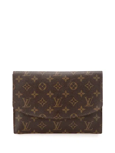 Pre-owned Louis Vuitton 1986 Monogram Pochette Rabat 23 Clutch Bag