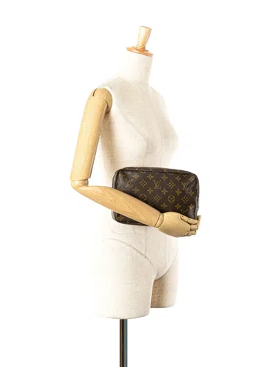 Pre-owned Louis Vuitton 1986 Monogram Trousse Toilette 23 Clutch Bag