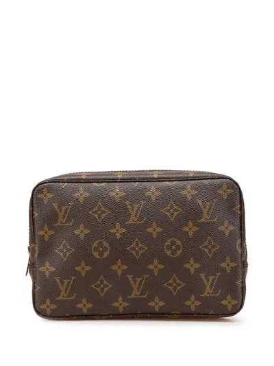 Pre-owned Louis Vuitton 1986 Monogram Trousse Toilette 23 Clutch Bag