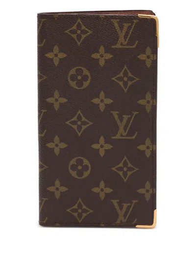 Pre-owned Louis Vuitton 1987 Bi-fold Wallet In Brown