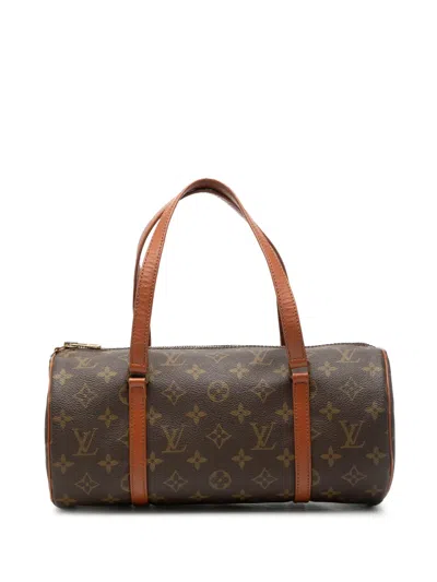 Pre-owned Louis Vuitton 1987 Monogram Papillon 30 Handbag In Brown