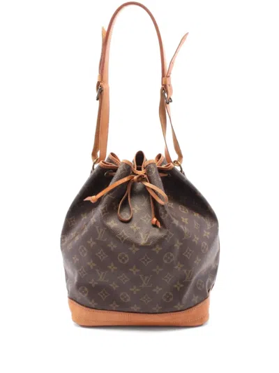 Pre-owned Louis Vuitton 1987 Noe Bucket Bag In Brown