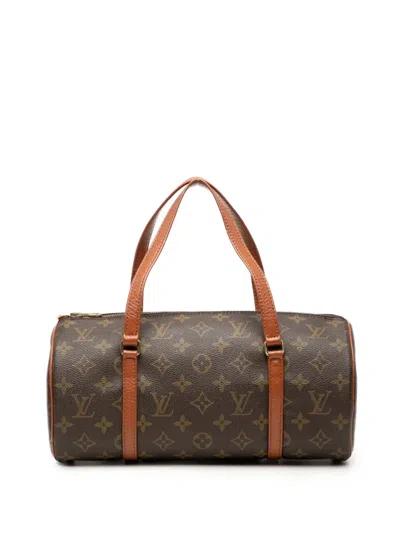 Pre-owned Louis Vuitton 1988 Monogram Papillon 30 Handbag In Brown