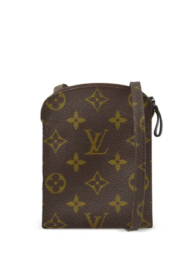 Pre-owned Louis Vuitton 1988 Pochette Secret Shoulder Bag In Brown