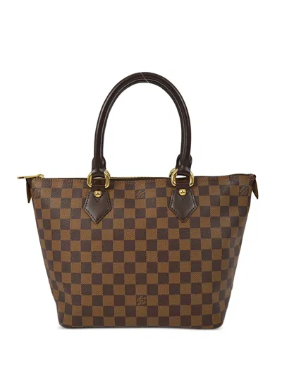 Pre-owned Louis Vuitton 1990-2000 Saleya Pm Tote Bag In Brown