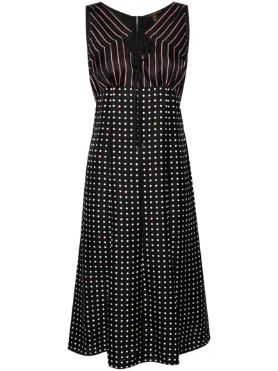 Pre-owned Louis Vuitton 1990-2000's Sleeveless Dress In Black