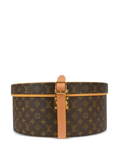 Pre-owned Louis Vuitton 1990-2000s Boite Chapeau 40 Hat Box In Brown