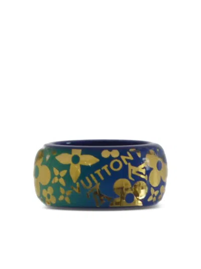 Pre-owned Louis Vuitton 1990-2000s Burg Tropical Monogram Ring In Blue