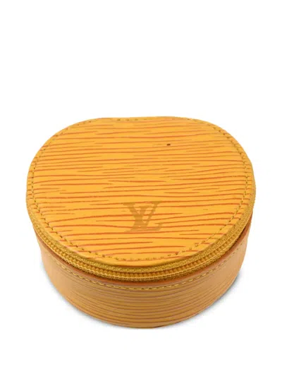 Pre-owned Louis Vuitton 1990-2000s Ecrin Bijou 8 Jewellery Case In Yellow