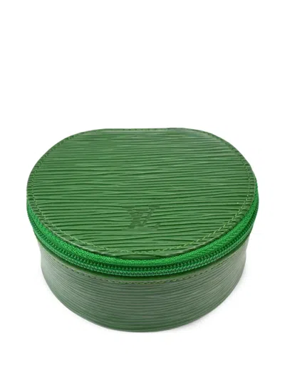 Pre-owned Louis Vuitton 1990-2000s Ecrin Bijoux 10 Jewellery Case In Green