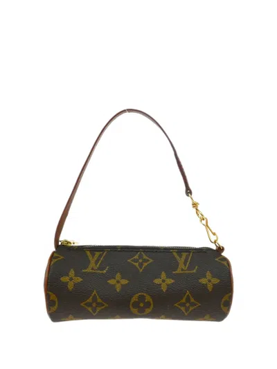 Pre-owned Louis Vuitton 1990-2000s Papillon Pouch Bag In Brown