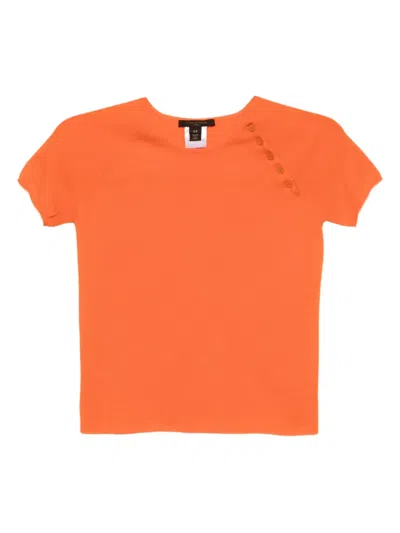 Pre-owned Louis Vuitton 1990-2000s Short-sleeves Top In Orange