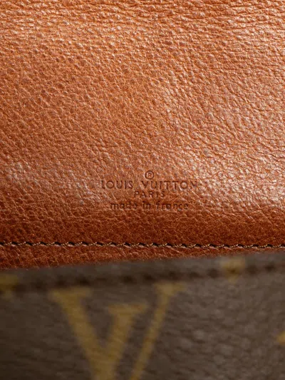 Pre-owned Louis Vuitton 1990-2010 Monogram Saint Cloud Gm Crossbody Bag In Brown