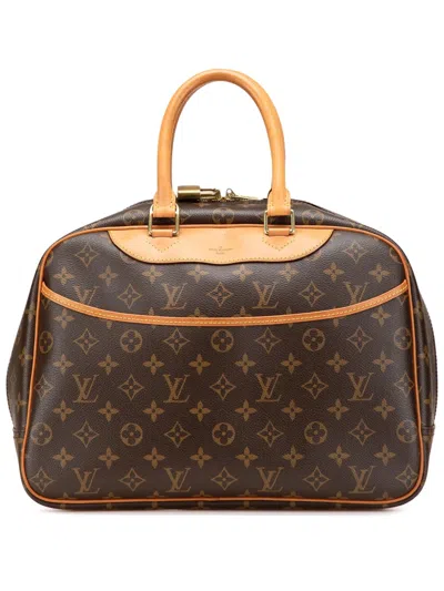 Pre-owned Louis Vuitton 1990-2024 Monogram Deauville Handbag In Brown