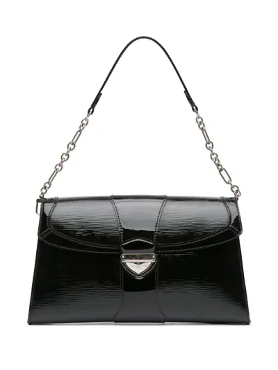 Pre-owned Louis Vuitton 1990-2025 Electric Epi Pochette Jena Shoulder Bag In Black
