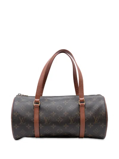 Pre-owned Louis Vuitton 1990-2025 Monogram Papillon 30 Handbag In Brown