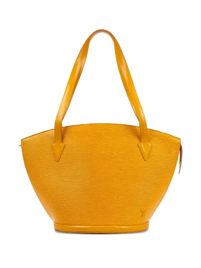 Pre-owned Louis Vuitton 1990 Jacques Pm Handbag In Yellow