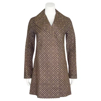 Pre-owned Louis Vuitton 1990's Mackintosh X  Monogram Trench Coat In Gray