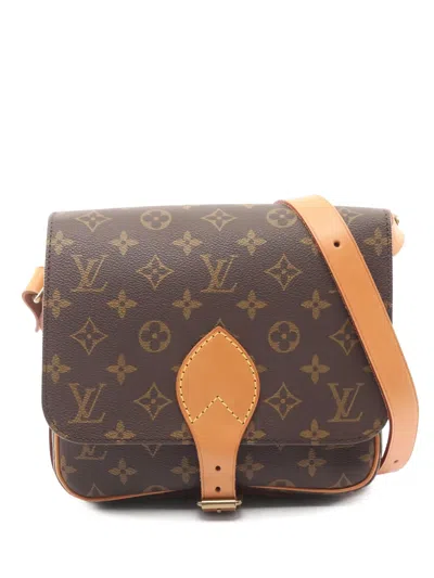 Pre-owned Louis Vuitton 1990 Mm Cartouchière Shoulder Bag In Brown